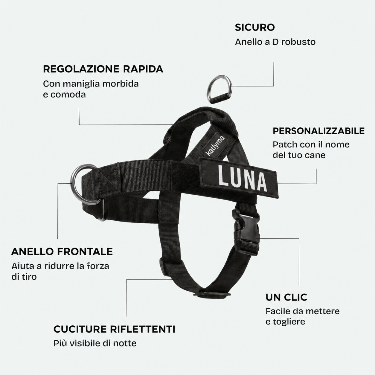 Katlyma Walk® – Pettorina antitiro